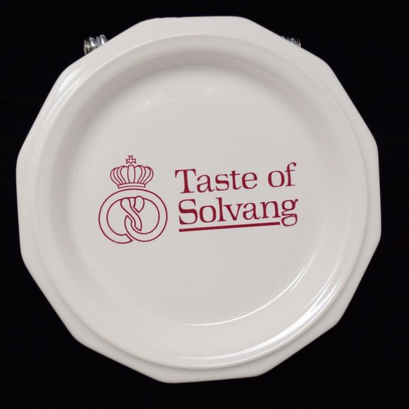 Pfaltzgraff USA Taste of Solvang Souvenir Plate Tasting Dish Vintage 90s Travel - Picture 1 of 13